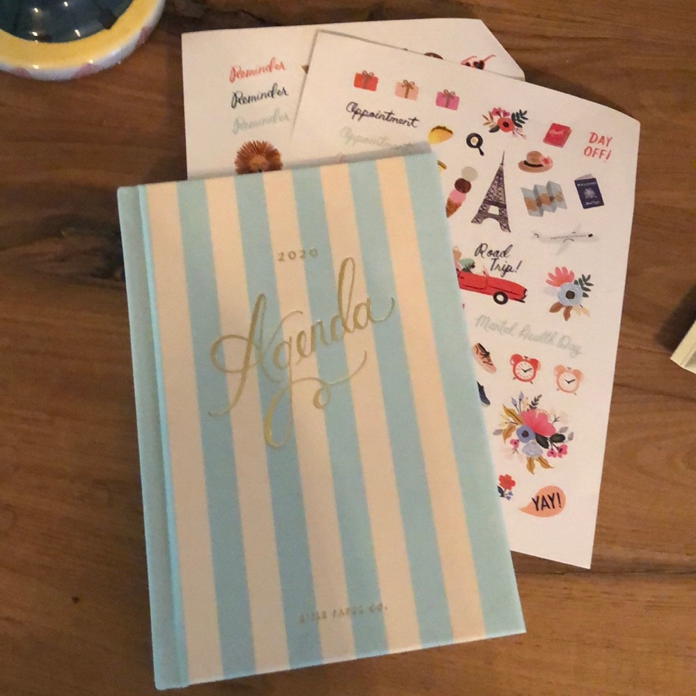 Rifle Paper Co 2020 Agenda w\stickers!